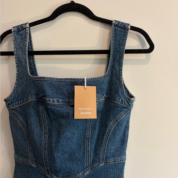 Reformation Davies Bustier Denim Dress - Picture 4 of 10